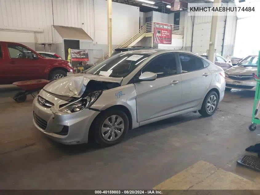 KMHCT4AE8HU174484 2017 Hyundai Accent Se