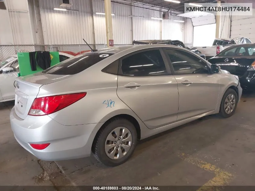 KMHCT4AE8HU174484 2017 Hyundai Accent Se