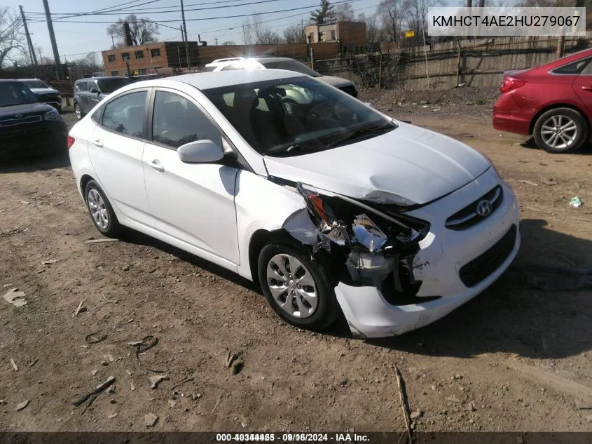 2017 Hyundai Accent Se VIN: KMHCT4AE2HU279067 Lot: 40344455