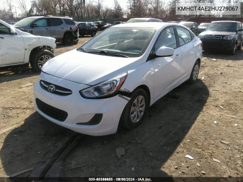 2017 Hyundai Accent Se VIN: KMHCT4AE2HU279067 Lot: 40344455