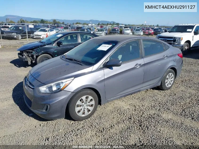 2017 Hyundai Accent Se VIN: KMHCT4AEXHU291127 Lot: 40488285