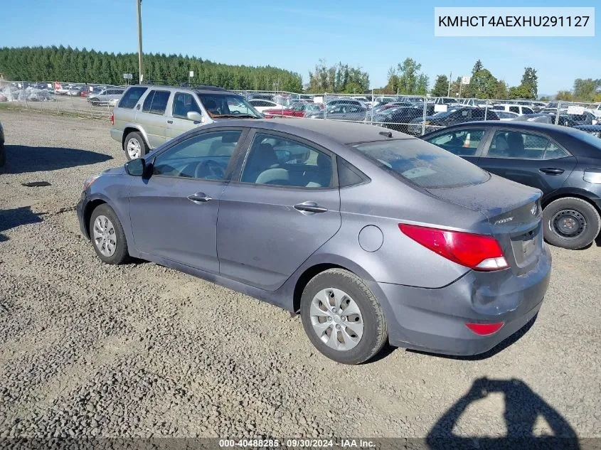 2017 Hyundai Accent Se VIN: KMHCT4AEXHU291127 Lot: 40488285