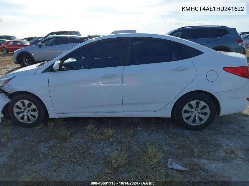 2017 Hyundai Accent Se VIN: KMHCT4AE1HU241622 Lot: 40601115