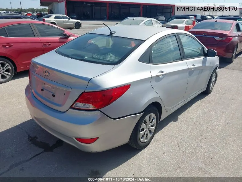 KMHCT4AE0HU306170 2017 Hyundai Accent Se