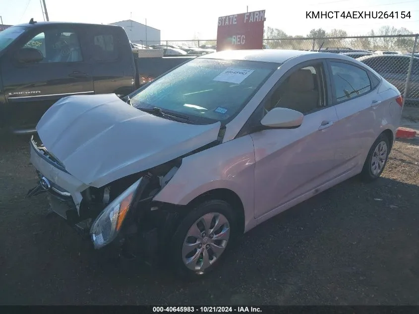 KMHCT4AEXHU264154 2017 Hyundai Accent Se