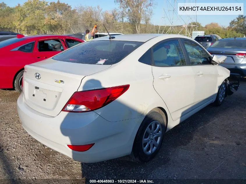 KMHCT4AEXHU264154 2017 Hyundai Accent Se