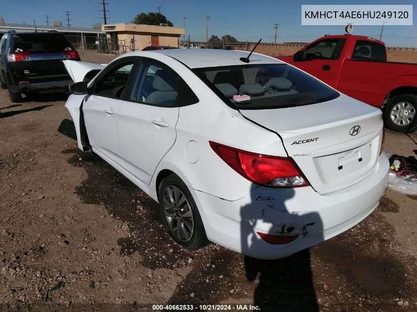 KMHCT4AE6HU249120 2017 Hyundai Accent Value Edition