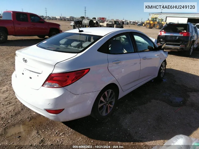 KMHCT4AE6HU249120 2017 Hyundai Accent Value Edition