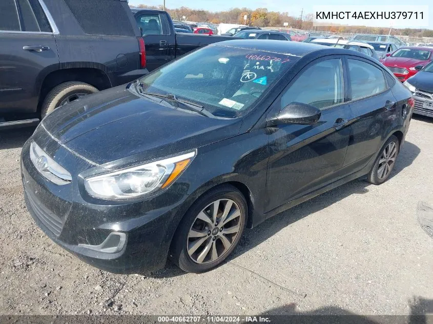 KMHCT4AEXHU379711 2017 Hyundai Accent Value Edition