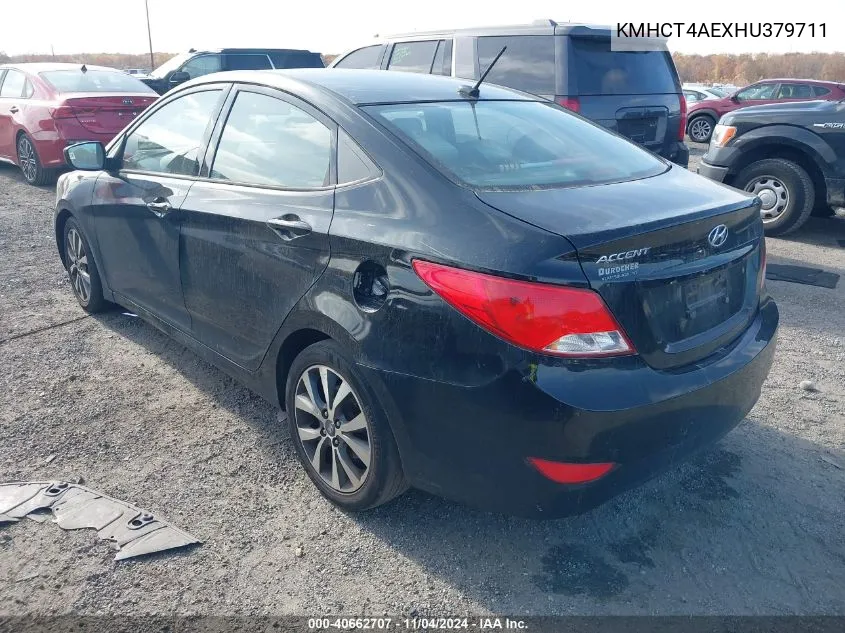 KMHCT4AEXHU379711 2017 Hyundai Accent Value Edition