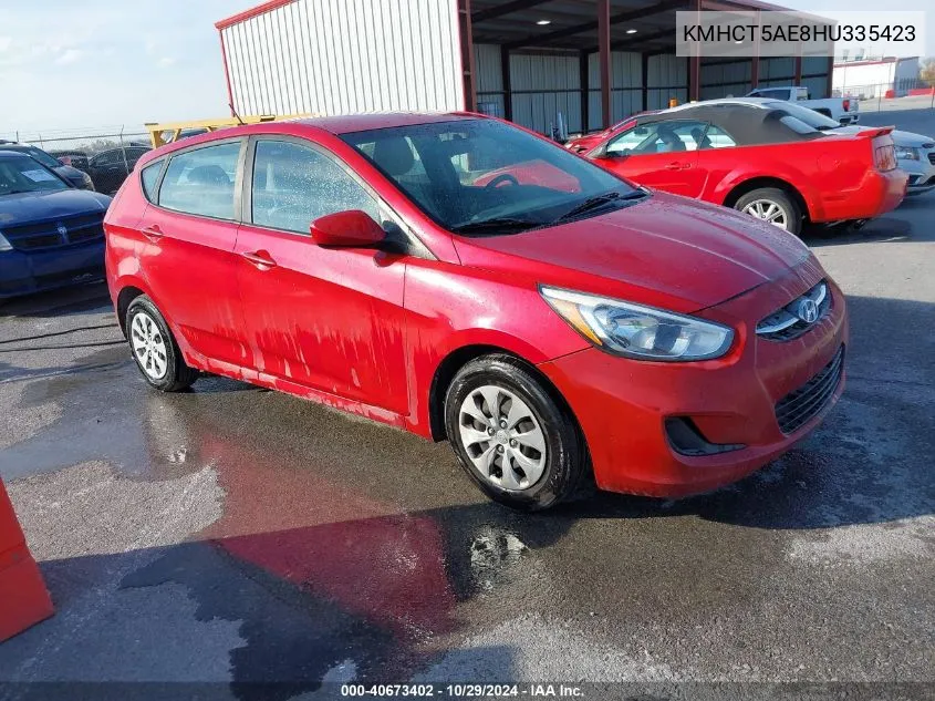 2017 Hyundai Accent Se VIN: KMHCT5AE8HU335423 Lot: 40673402