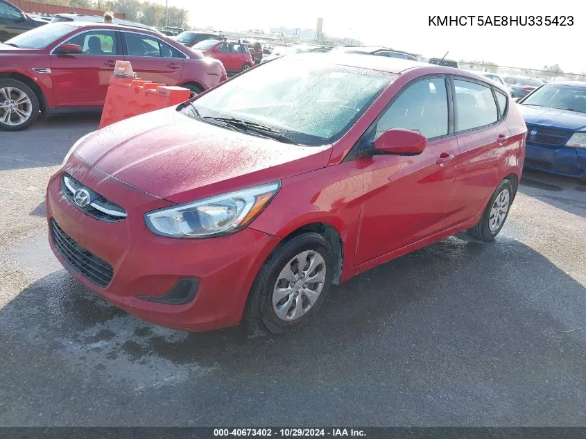 KMHCT5AE8HU335423 2017 Hyundai Accent Se