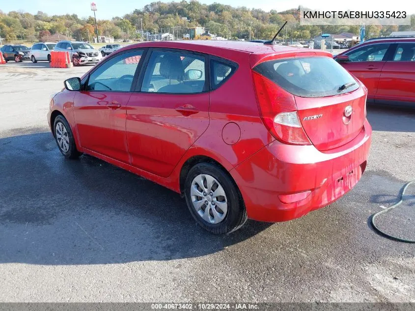 KMHCT5AE8HU335423 2017 Hyundai Accent Se