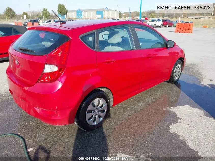 KMHCT5AE8HU335423 2017 Hyundai Accent Se