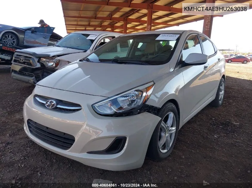 2017 Hyundai Accent Value Edition VIN: KMHCT4AE3HU263038 Lot: 40684861