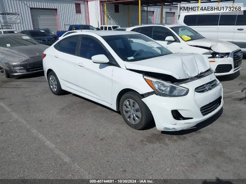 2017 Hyundai Accent Se VIN: KMHCT4AE8HU173268 Lot: 40744691