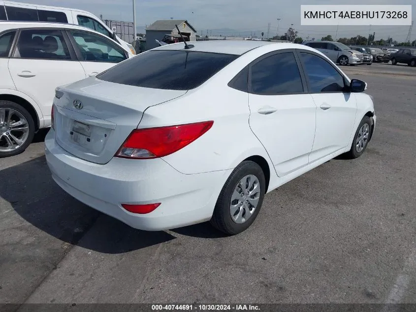 KMHCT4AE8HU173268 2017 Hyundai Accent Se