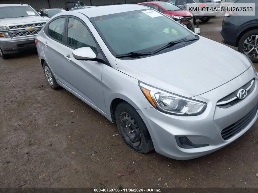 2017 Hyundai Accent Se VIN: KMHCT4AE6HU267553 Lot: 40769756