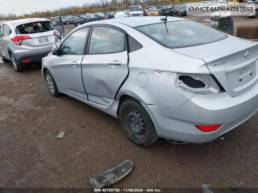 2017 Hyundai Accent Se VIN: KMHCT4AE6HU267553 Lot: 40769756