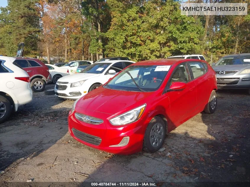 2017 Hyundai Accent Se VIN: KMHCT5AE1HU323159 Lot: 40784744