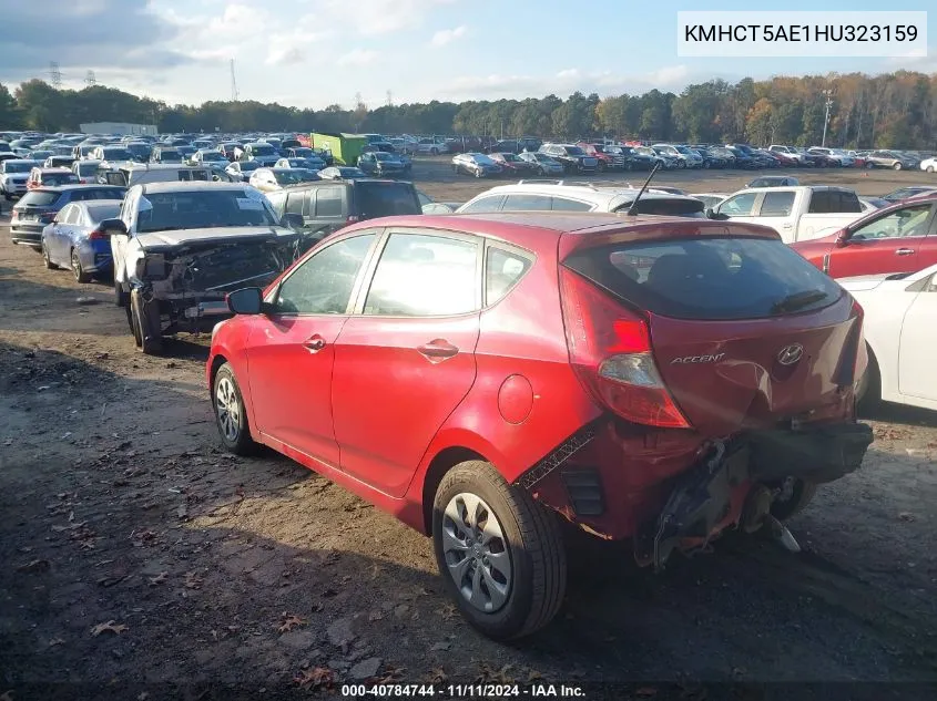 2017 Hyundai Accent Se VIN: KMHCT5AE1HU323159 Lot: 40784744