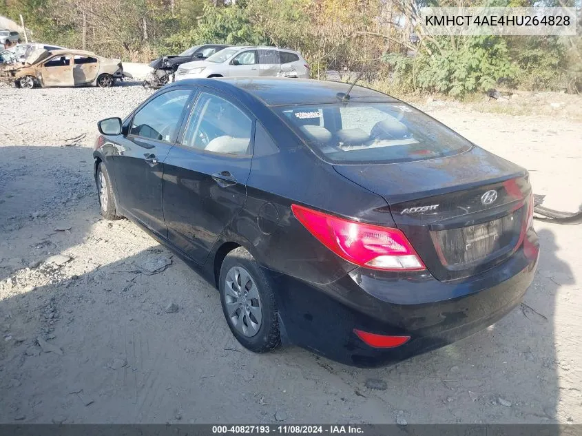 2017 Hyundai Accent Se VIN: KMHCT4AE4HU264828 Lot: 40827193