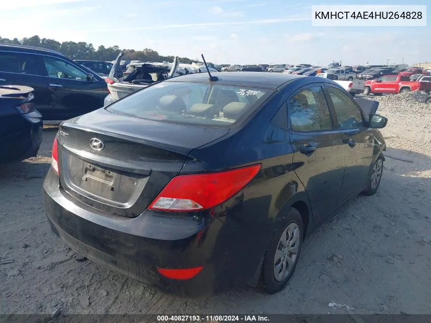 2017 Hyundai Accent Se VIN: KMHCT4AE4HU264828 Lot: 40827193