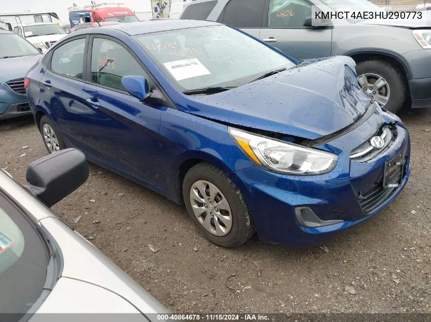 2017 Hyundai Accent Se VIN: KMHCT4AE3HU290773 Lot: 40864678