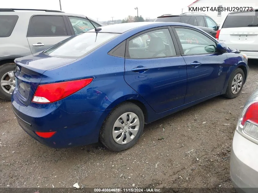 2017 Hyundai Accent Se VIN: KMHCT4AE3HU290773 Lot: 40864678