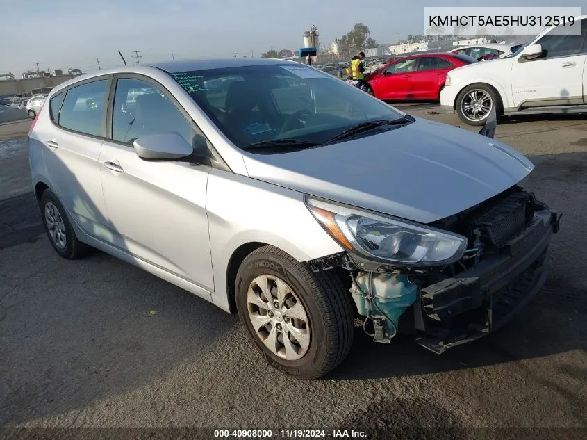 2017 Hyundai Accent Se VIN: KMHCT5AE5HU312519 Lot: 40908000