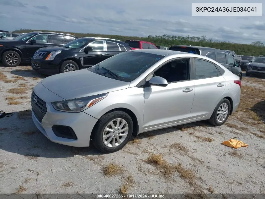 3KPC24A36JE034041 2018 Hyundai Accent Sel