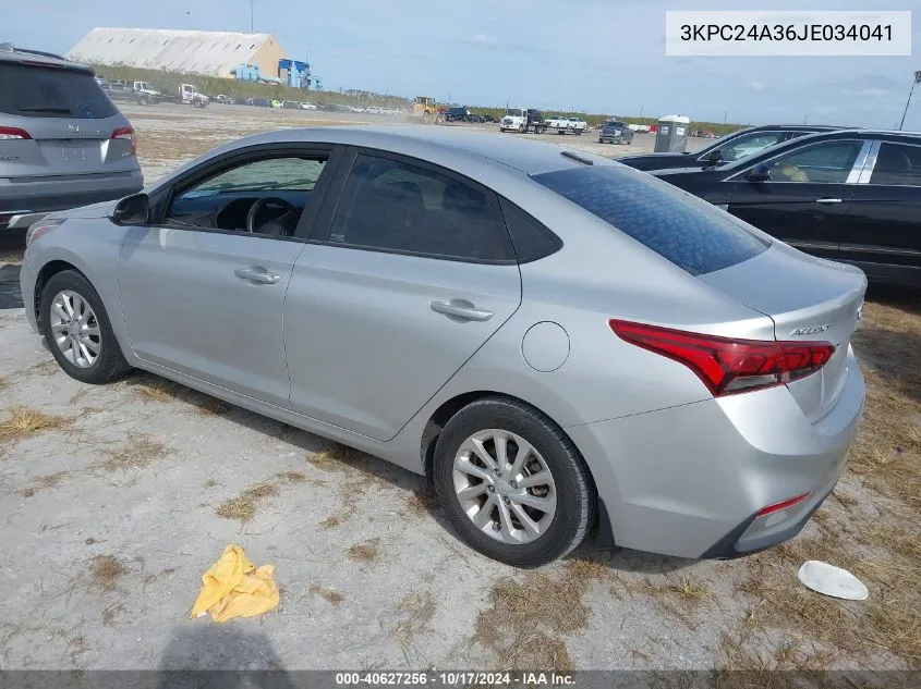 3KPC24A36JE034041 2018 Hyundai Accent Sel