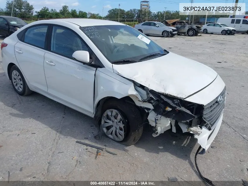 2018 Hyundai Accent Se VIN: 3KPC24A37JE023873 Lot: 40857422