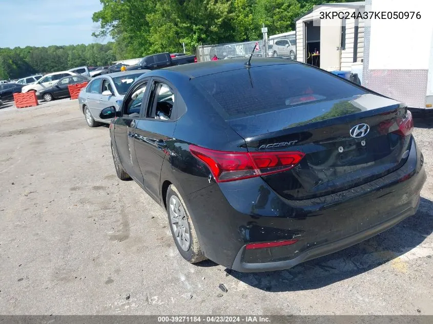 2019 Hyundai Accent Se VIN: 3KPC24A37KE050976 Lot: 39271184