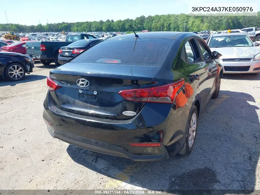 2019 Hyundai Accent Se VIN: 3KPC24A37KE050976 Lot: 39271184