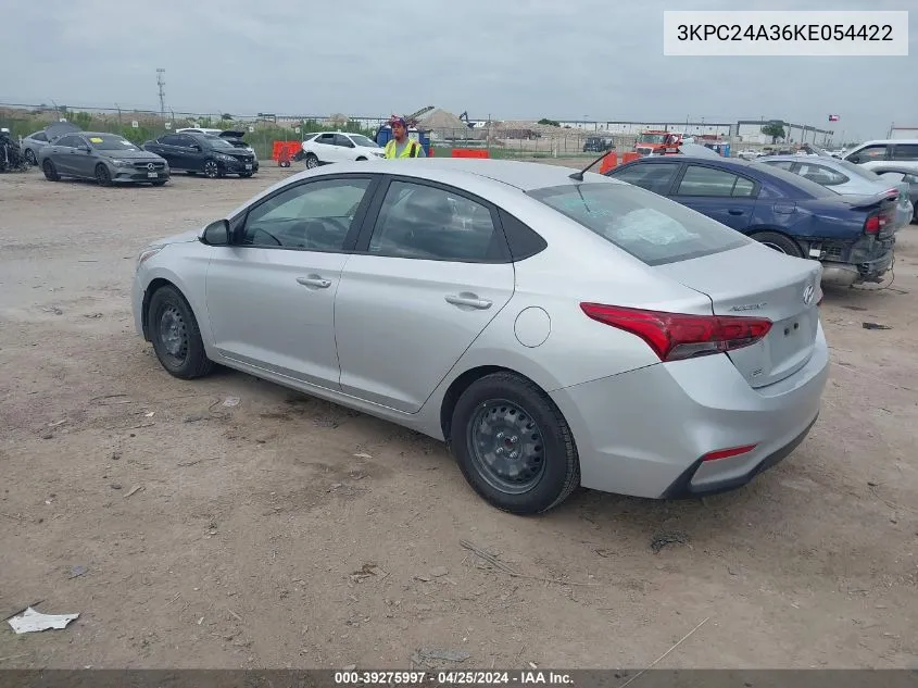 3KPC24A36KE054422 2019 Hyundai Accent Se