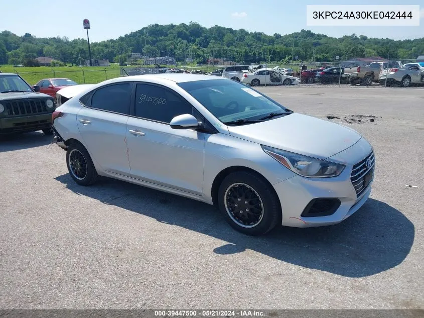 3KPC24A30KE042444 2019 Hyundai Accent Se