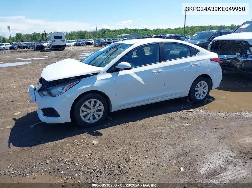 3KPC24A39KE049960 2019 Hyundai Accent Se