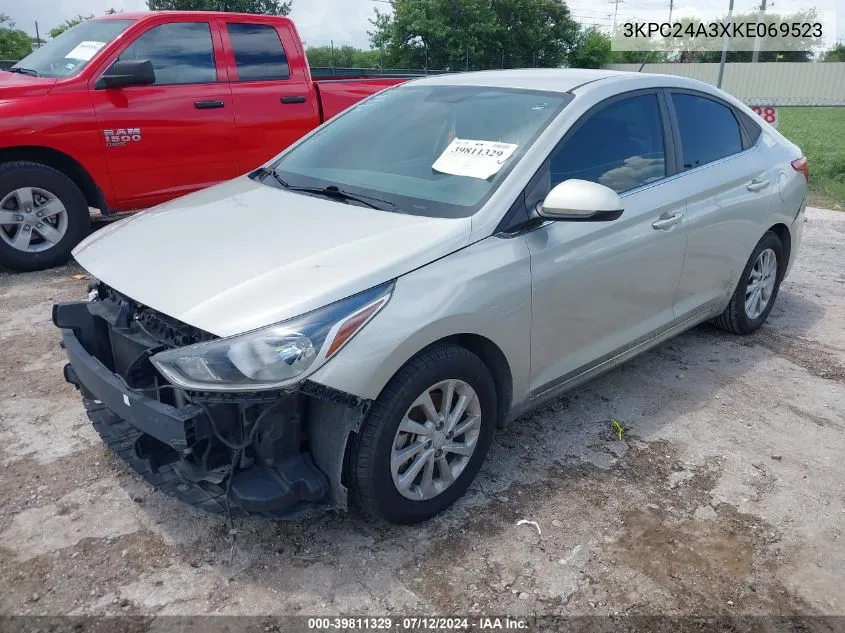 3KPC24A3XKE069523 2019 Hyundai Accent Sel