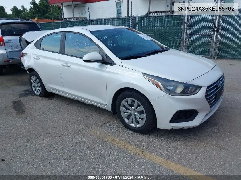 3KPC24A36KE055702 2019 Hyundai Accent Se