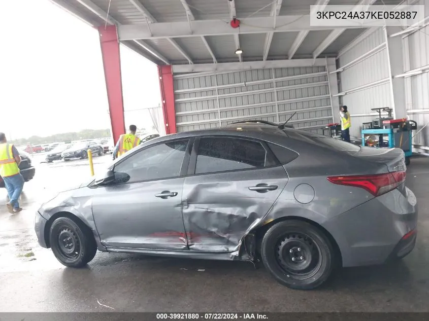 3KPC24A37KE052887 2019 Hyundai Accent Se