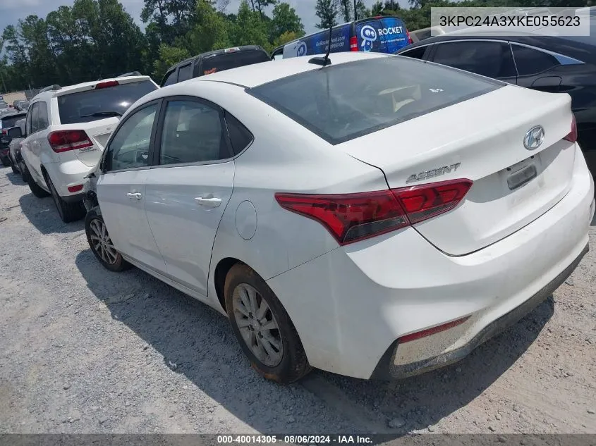 2019 Hyundai Accent Sel VIN: 3KPC24A3XKE055623 Lot: 40014305