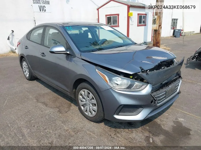 3KPC24A33KE068679 2019 Hyundai Accent Se