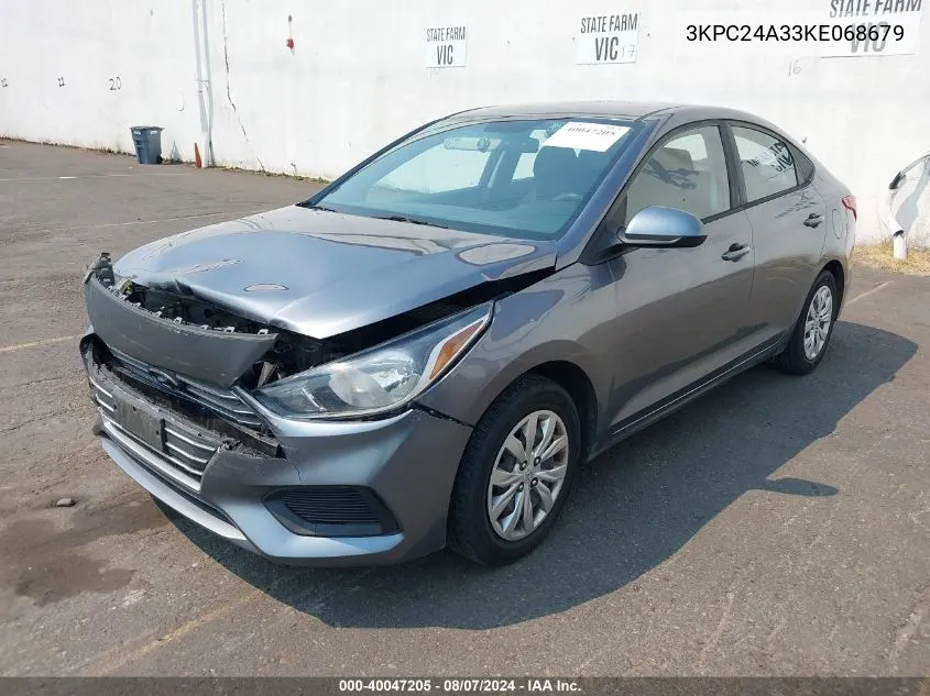 3KPC24A33KE068679 2019 Hyundai Accent Se