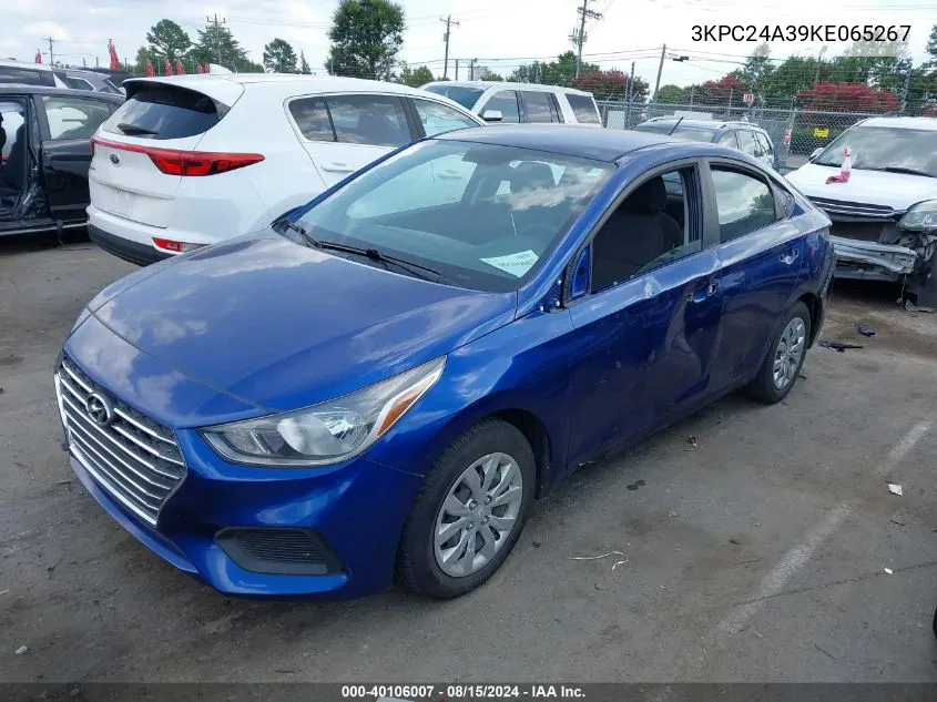 3KPC24A39KE065267 2019 Hyundai Accent Se