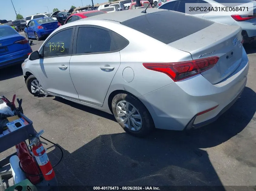 3KPC24A31KE068471 2019 Hyundai Accent Se