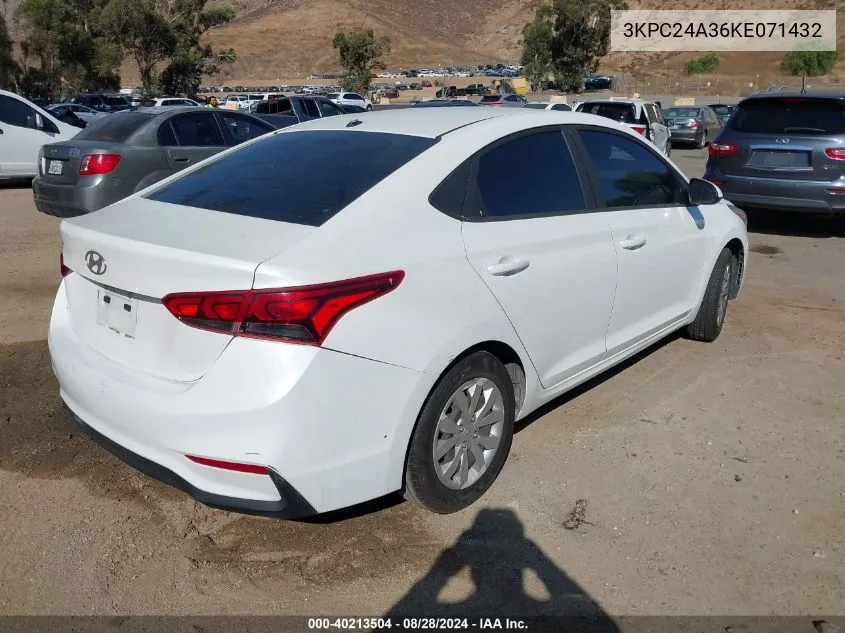 3KPC24A36KE071432 2019 Hyundai Accent Se