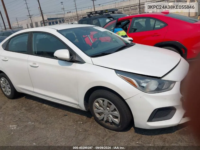 2019 Hyundai Accent Se VIN: 3KPC24A38KE055846 Lot: 40299397