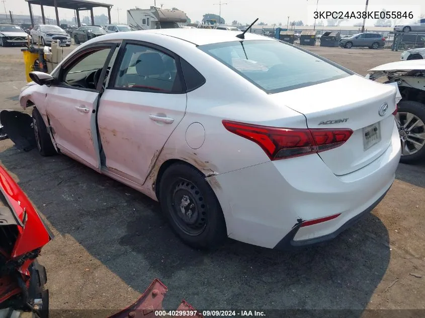 3KPC24A38KE055846 2019 Hyundai Accent Se