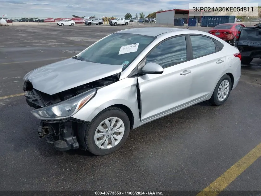 2019 Hyundai Accent Se VIN: 3KPC24A36KE054811 Lot: 40773553